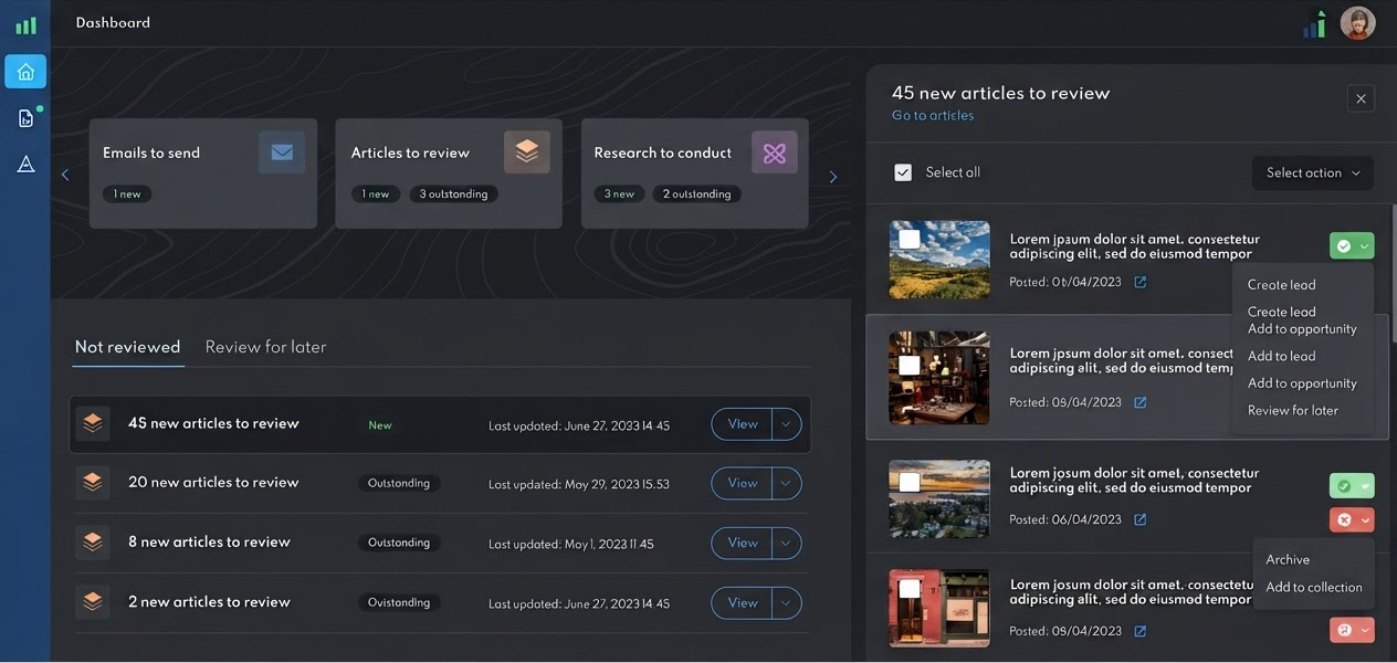 CRM and Scraping Tool