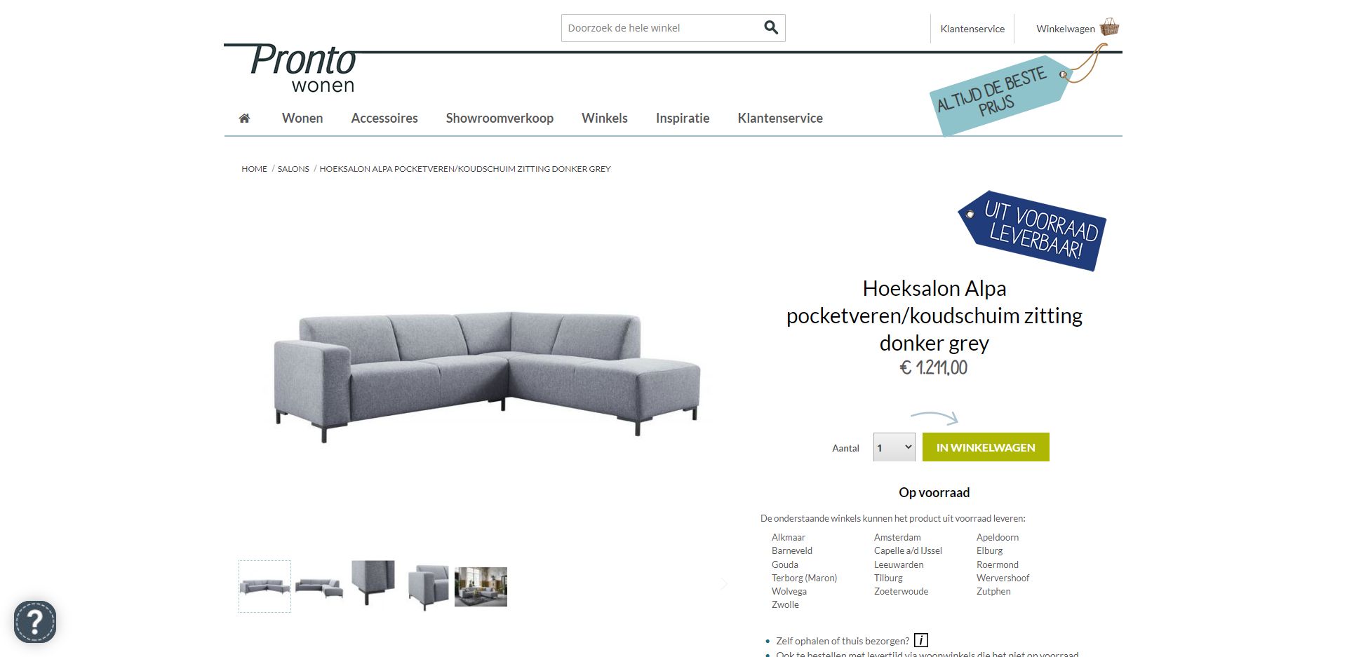 Pronto Wonen Decor Ecommerce