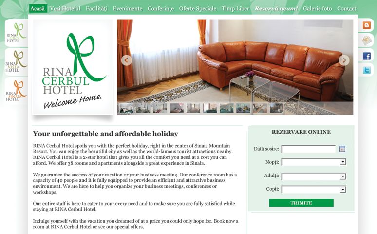 RINA Hotels Site and Bookings