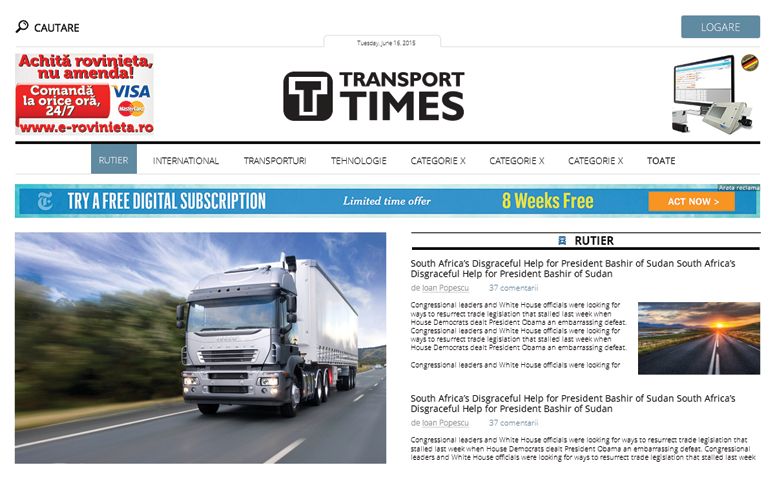 Transport Times News Portal