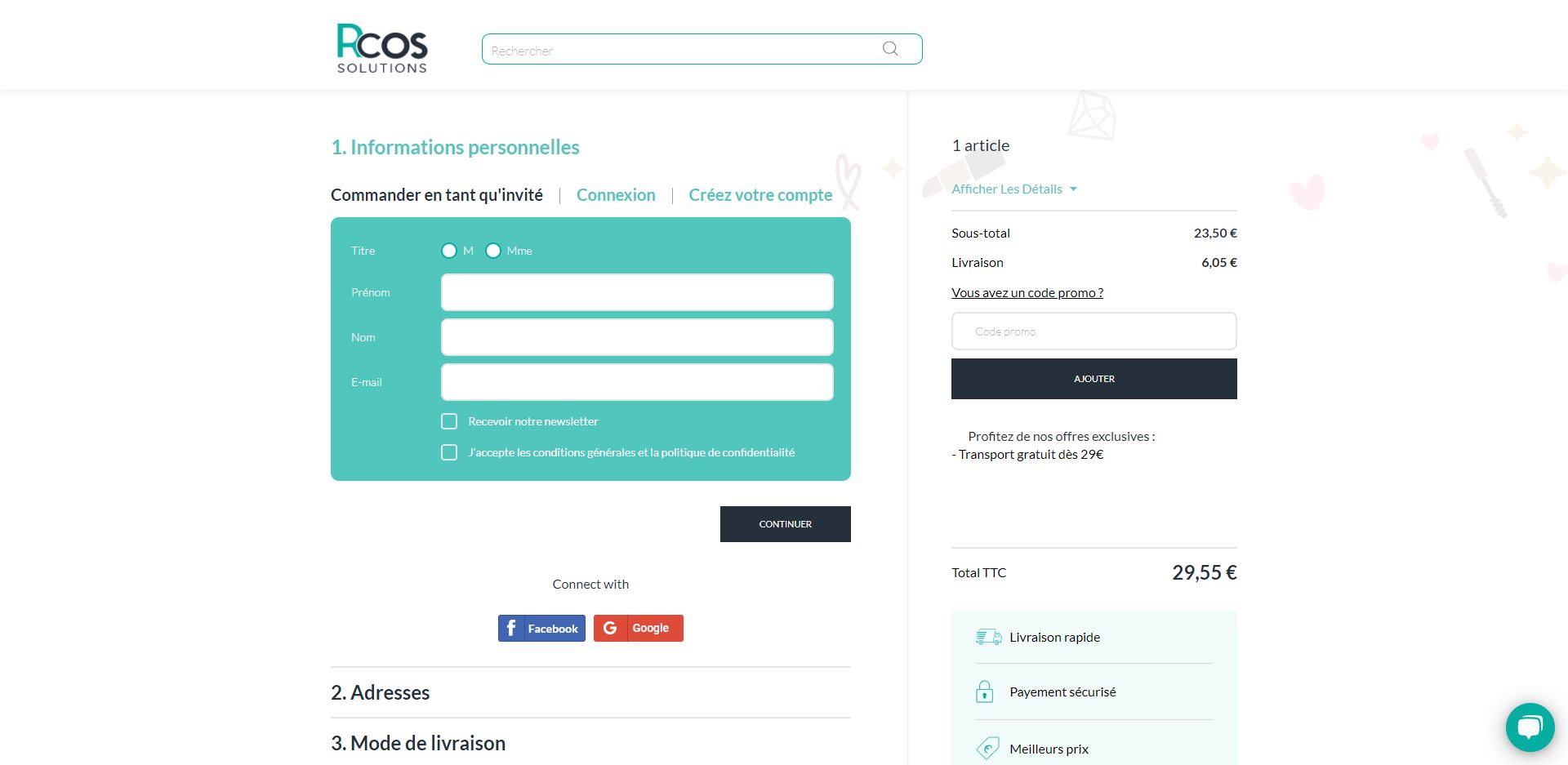 RCos Beauty Ecommerce