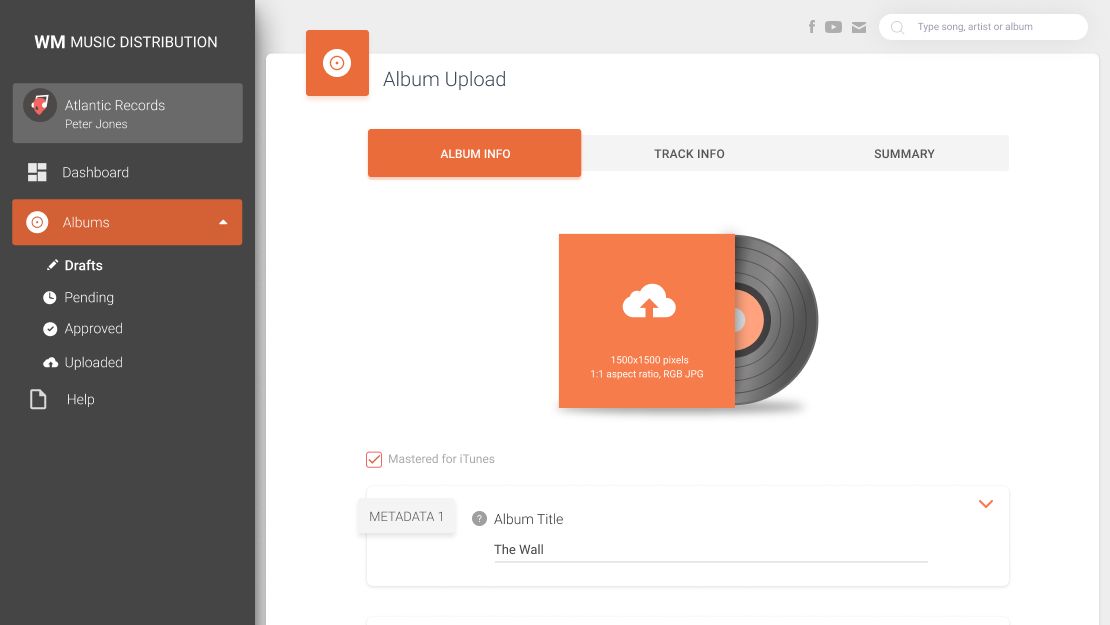 WM Music Distribution - Frontend Remix