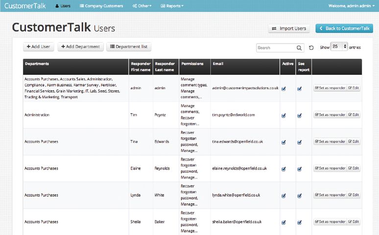 Customer Talk Complaints System