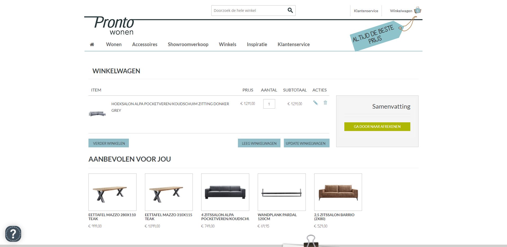 Pronto Wonen Decor Ecommerce