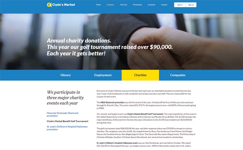 Clyde's Market Loyalty System