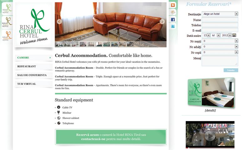 RINA Hotels Site and Bookings