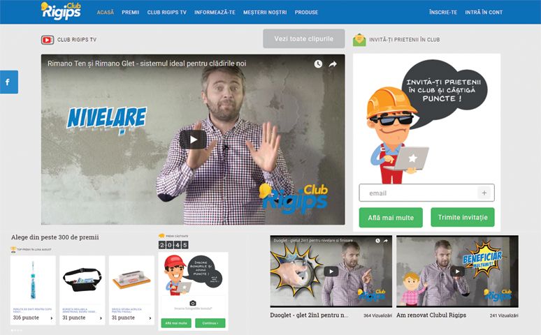 ClubRigips Social Platform