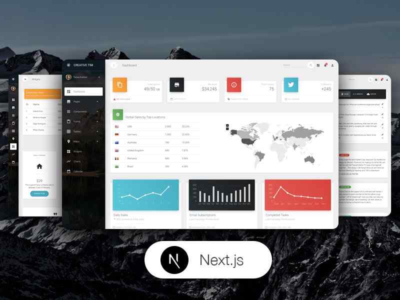 NextJS Material Dashboard PRO