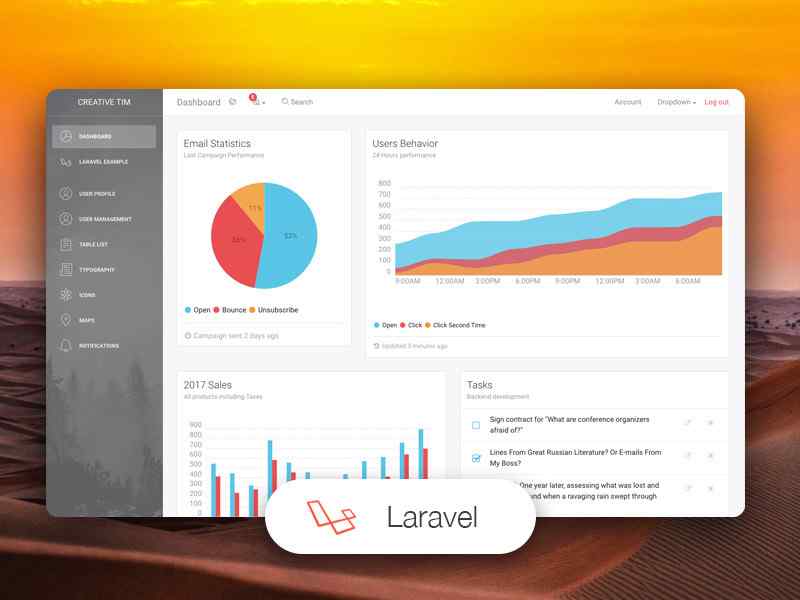 Light Bootstrap Frontend Preset for Laravel