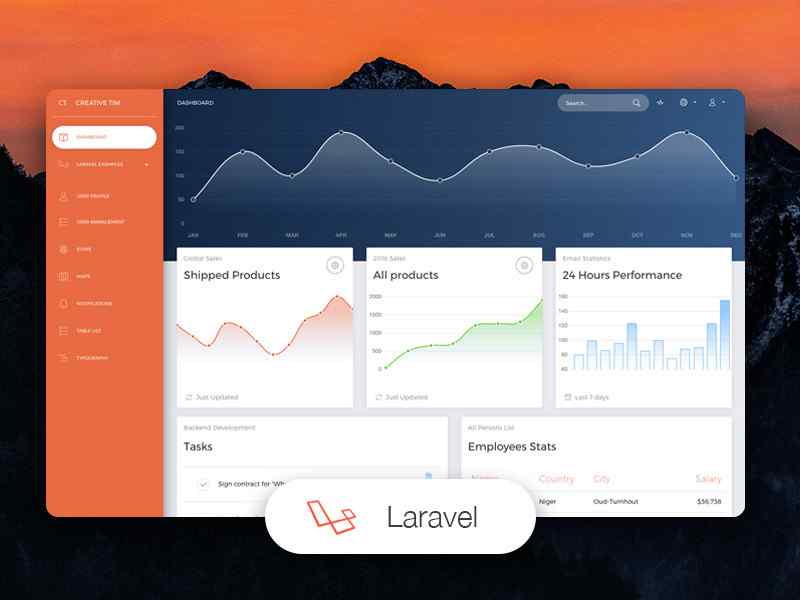 NOW UI Frontend Preset for Laravel