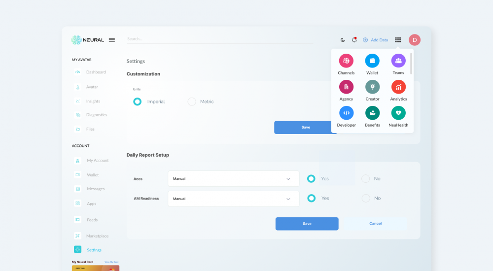 Neural Labs Health Tracker
