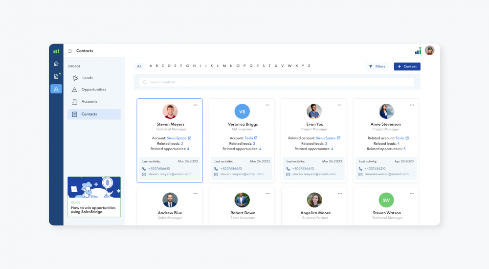 SalesBridge CRM and Scraping Tool