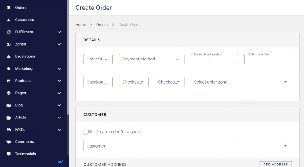 Custom Laravel ecommerce