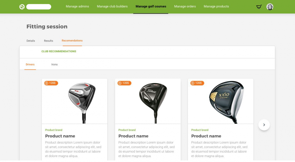 Golf Fittings Through AI