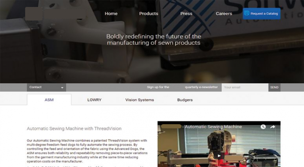 Robotic Sewing Machines Platform