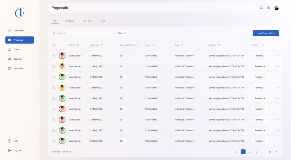 Proposal Generator with e-Signature