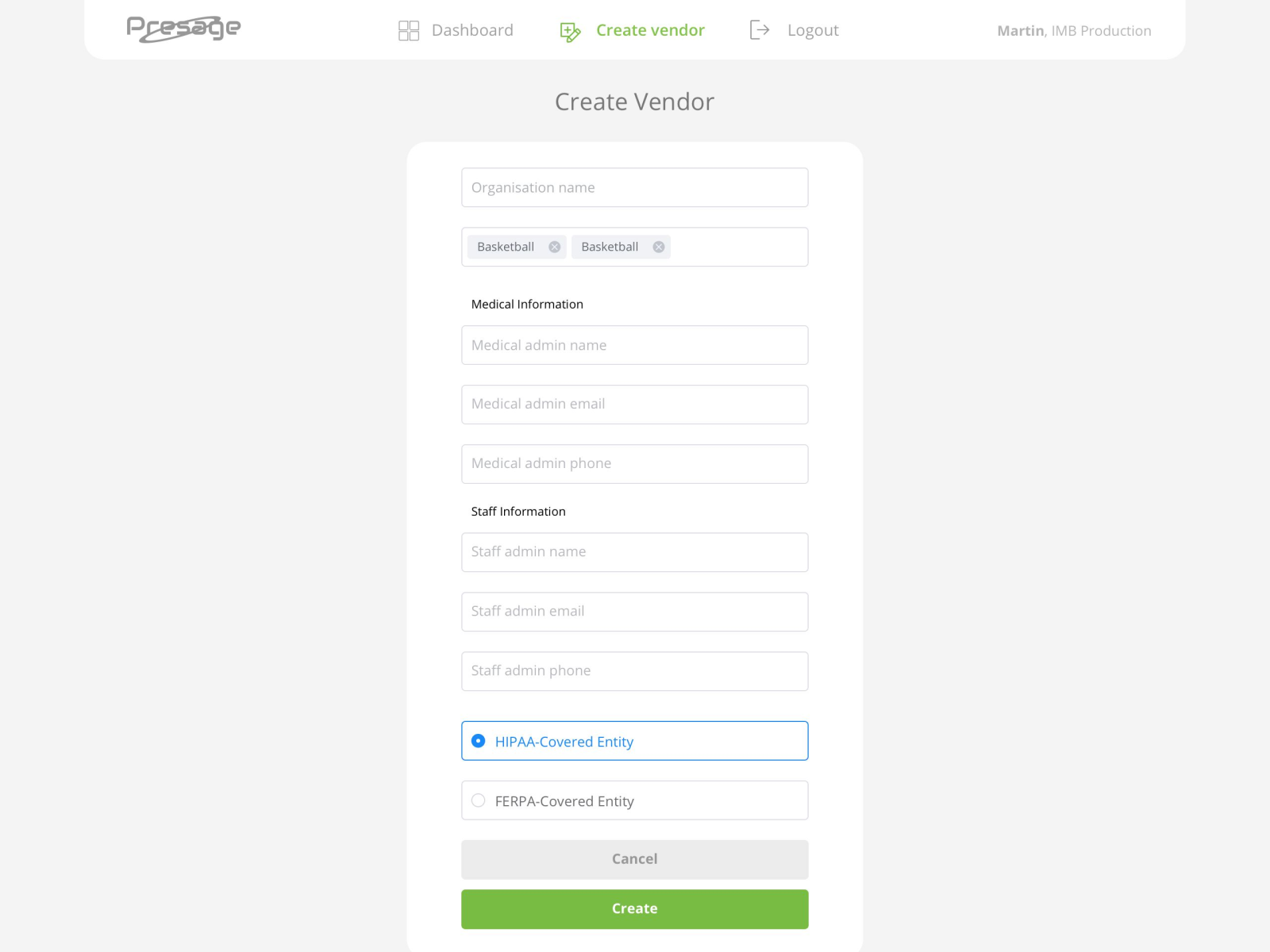 Presage PreCheck Community Passport