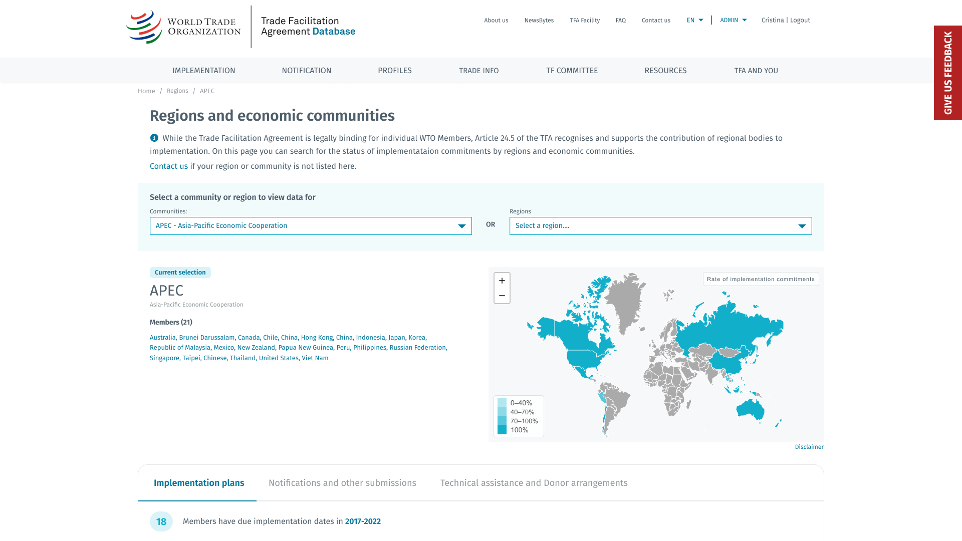 WTO Trade Deals Manager