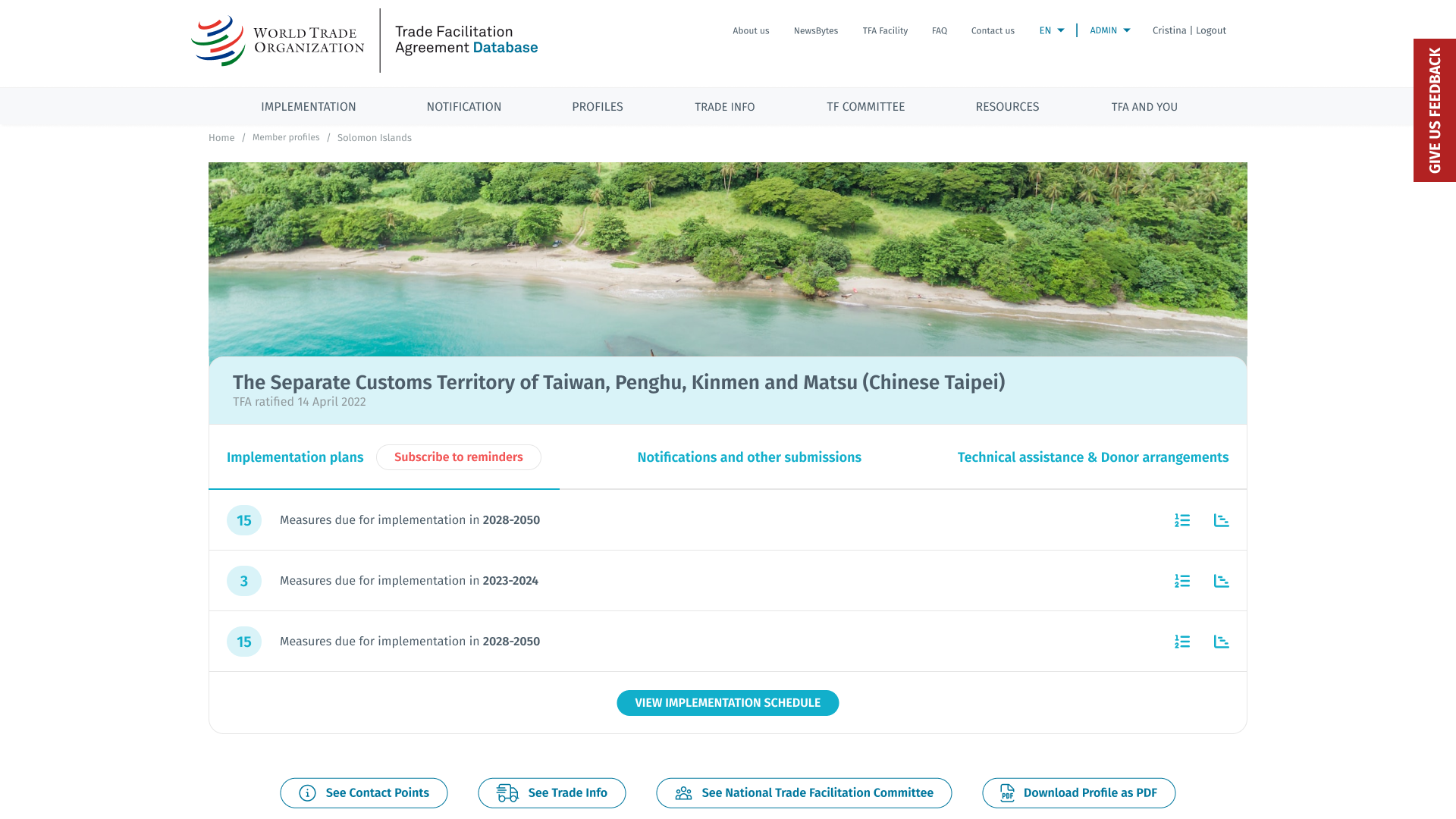 WTO Trade Deals Manager