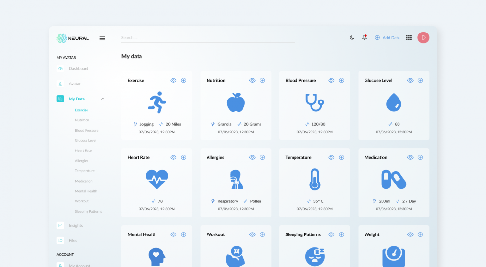 Neural Labs Health Tracker