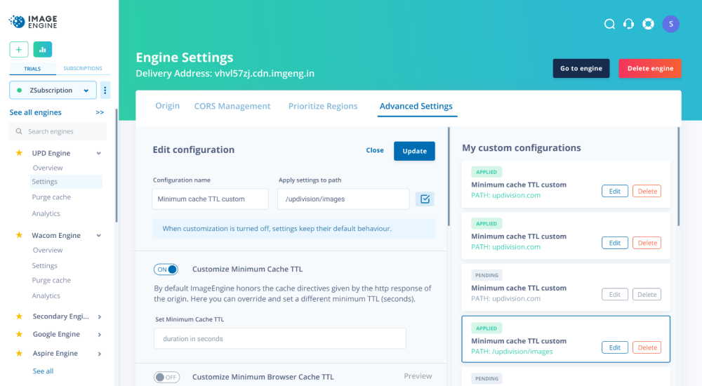 ImageEngine Content Delivery Network