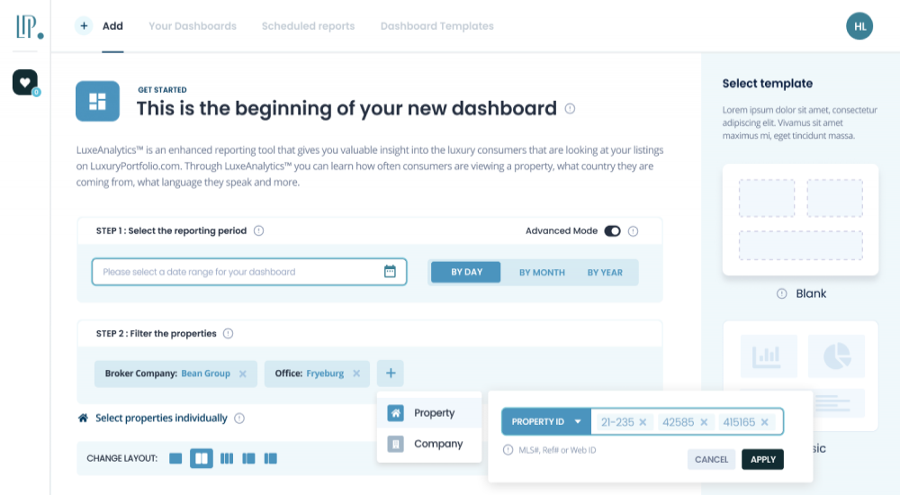 LuxeAnalytics Real Estate Marketing Performance