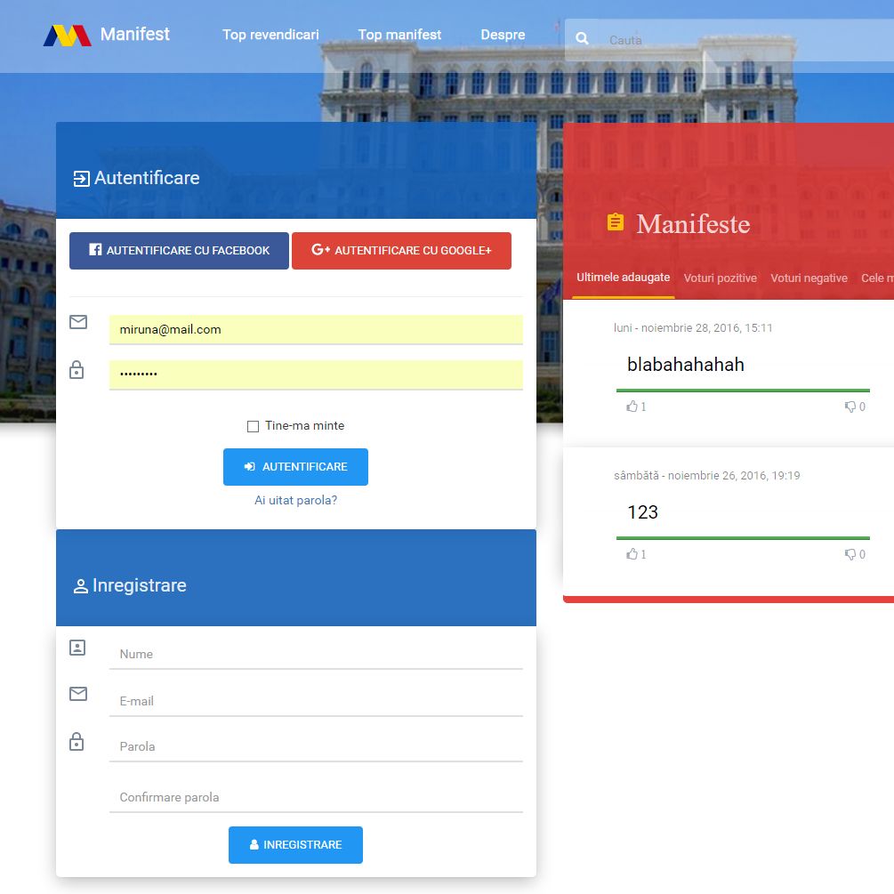 PanoulColectiv Manifesto Platform