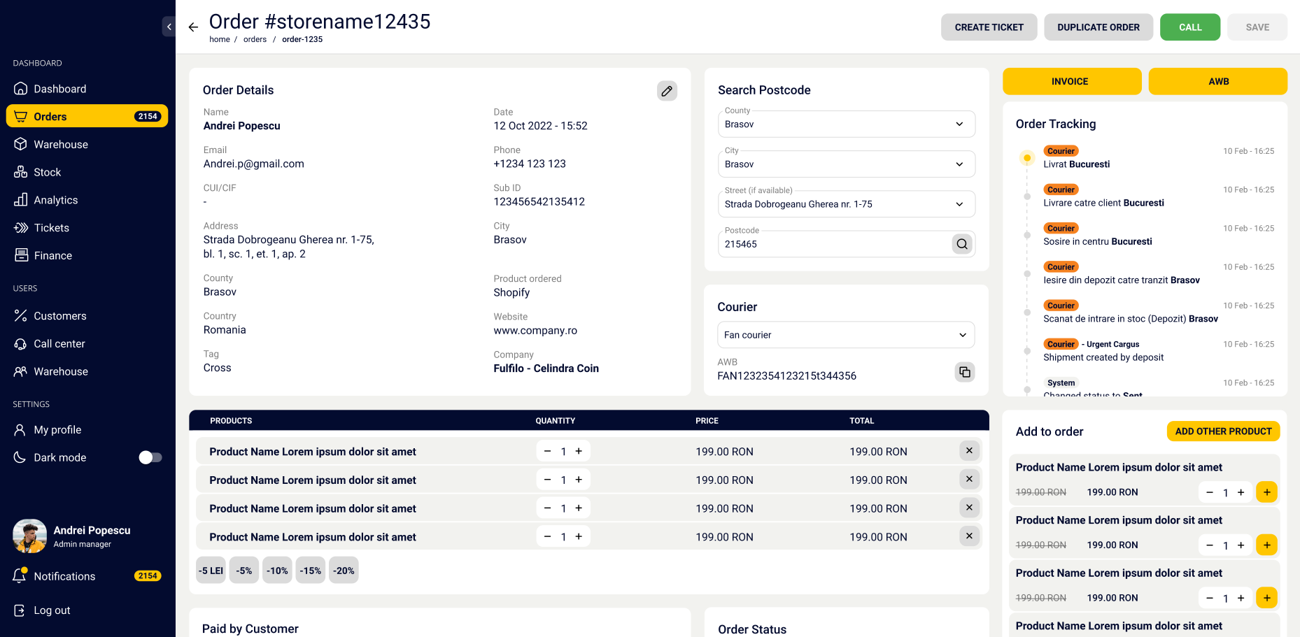 Shipment Tracking Tool