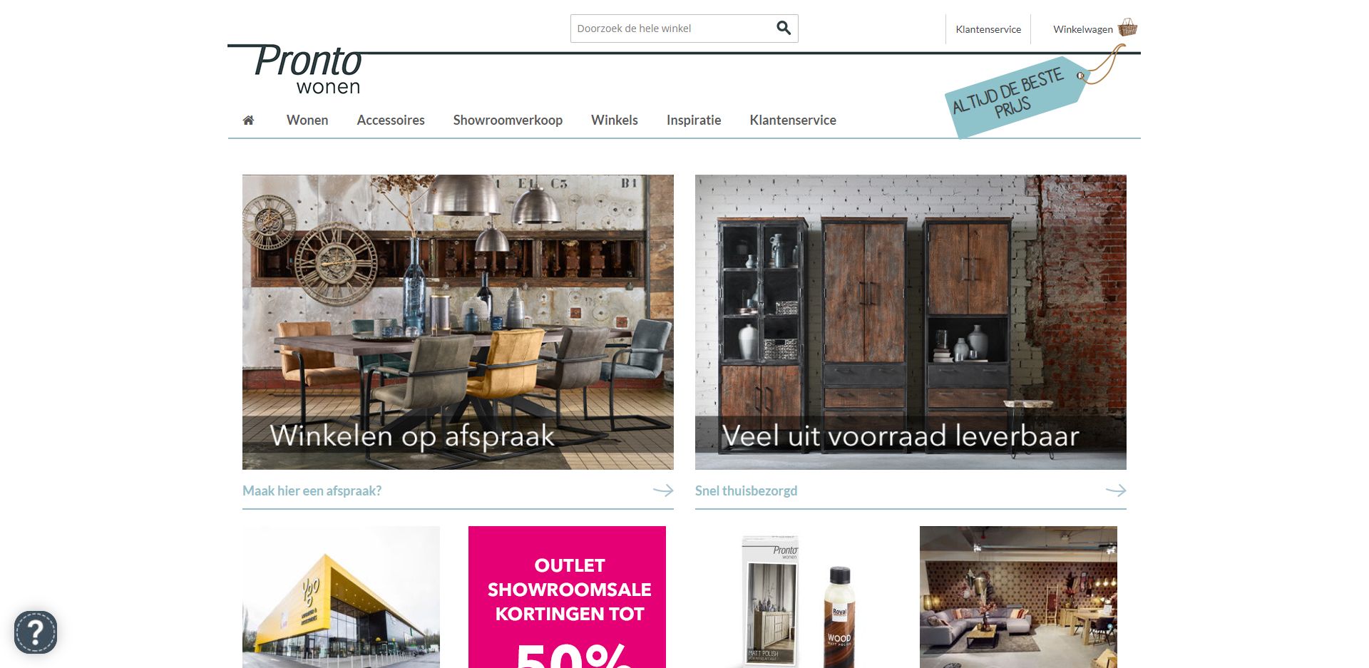Pronto Wonen Decor Ecommerce